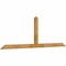 Ekena Millwork Portland Rough Sawn Timber Gable Bracket, Western Red Cedar, 96"W x 32"H x 2"D x 4"F, 8/12 Pitch GBW096X32X0204POR00RWR - alternate 4
